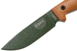 ESEE Model 4 OD Green Blade 3D Natural Canvas Micarta Couteau De Survie 4POD-011 étui Noir + Clip De Poche -Magasin De Couteaux EE 4POD 011 03 esee knives