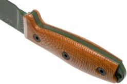 ESEE Model 4 OD Green Blade 3D Natural Canvas Micarta Couteau De Survie 4POD-011 étui Noir + Clip De Poche -Magasin De Couteaux EE 4POD 011 04 esee knives