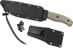 ESEE Model 6 Desert Tan Blade 6P-DE Couteau De Survie Avec étui Zytel + Clip Ceinture -Magasin De Couteaux EE ESEE 6P DE 08 esee knives ee esee 6p de 08