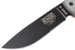 ESEE Model 6 Serrated 6S Couteau De Survie Avec étui Noir + Clip Ceinture -Magasin De Couteaux EE ESEE 6S B 03 esee knives ee esee 6s b 03