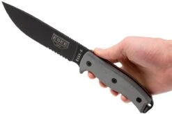 ESEE Model 6 Serrated 6S Couteau De Survie Avec étui Noir + Clip Ceinture -Magasin De Couteaux EE ESEE 6S B 06 esee knives ee esee 6s b 06