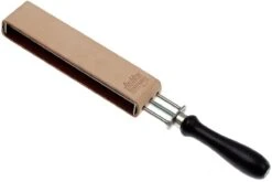 Herold Solingen HS56J Cuir à Rasoir Double-face, Vert/cuir -Magasin De Couteaux HS56J 03 herold solingen spanriem groen hs56j 03