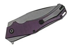 Kansept Hellx T1008A6 Blackwashed, Purple G10 Couteau De Poche, Mikkel WIllumsen Design -Magasin De Couteaux KST1008A6 04 kansept