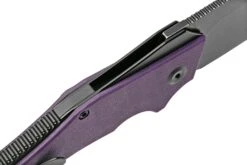 Kansept Hellx T1008A6 Blackwashed, Purple G10 Couteau De Poche, Mikkel WIllumsen Design -Magasin De Couteaux KST1008A6 06 kansept