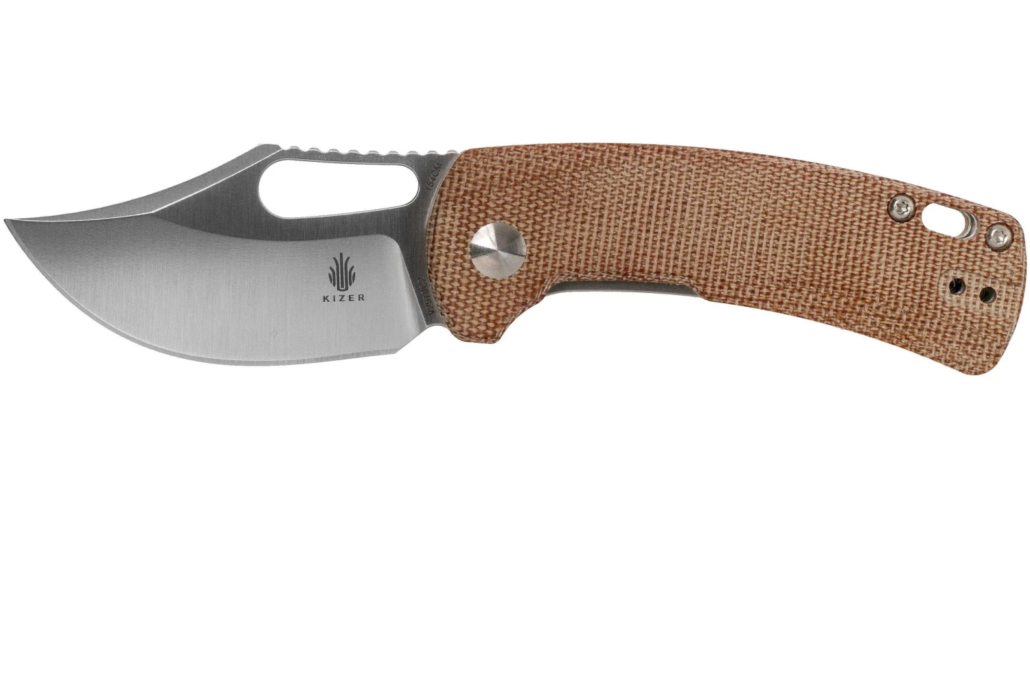 Kizer Urban Bowie V2578C2 154CM, Natural Micarta, Couteau De Poche, Dirk Pinkerton Design 3 Kizer Urban Bowie V2578C2 154CM, Natural Micarta, Couteau De Poche, Dirk Pinkerton Design
