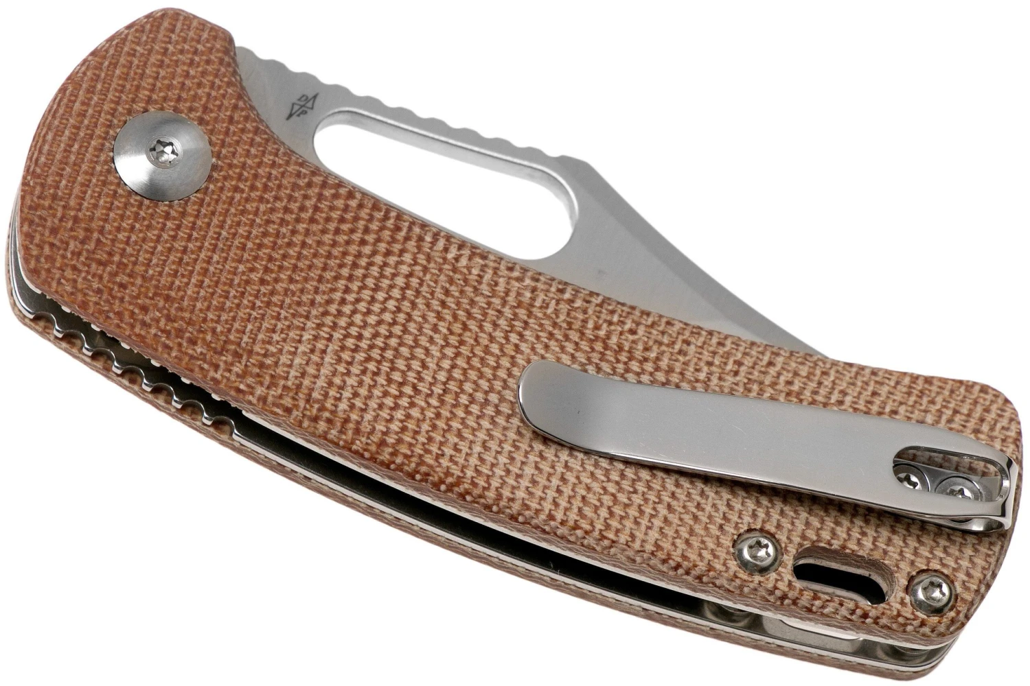 Kizer Urban Bowie V2578C2 154CM, Natural Micarta, Couteau De Poche, Dirk Pinkerton Design 6 Kizer Urban Bowie V2578C2 154CM, Natural Micarta, Couteau De Poche, Dirk Pinkerton Design – Image 4