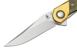Kizer Comet V3614C1 Brass & Green Micarta, Couteau De Poche -Magasin De Couteaux KZV3614C1 03 kizer