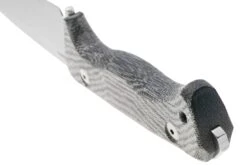 Lionsteel T6 Satin, Black Canvas Micarta T6-CVB Couteau Fixe -Magasin De Couteaux LI T6 CVB 04 lionsteel