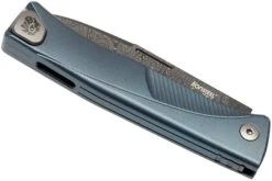 LionSteel Thrill TL-D-BL Damascus, Blue Titanium Integral Slipjoint Couteau De Poche 14 LionSteel Thrill TL-D-BL Damascus, Blue Titanium Integral Slipjoint Couteau De Poche -Magasin De Couteaux LI TL D BL 04 lionsteel