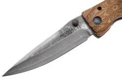 Mcusta MC-0182D Sengoku Toyotomi Hideyoshi, Yellow Pakkawood, Couteau De Gentleman -Magasin De Couteaux MC 0182D 03 mcusta