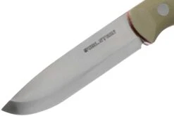 Real Steel Bushcraft III Scandi 3726 Coyote Couteau Bushcraft -Magasin De Couteaux RL3726 03 real steel knives