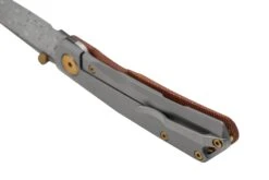 Real Steel Luna Boost Premium, Damascus, Brown Micarta, Couteau De Poche Knivesandtools Exclusive -Magasin De Couteaux RL7078 04 realsteel