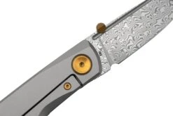 Real Steel Luna Boost Premium, Damascus, Brown Micarta, Couteau De Poche Knivesandtools Exclusive -Magasin De Couteaux RL7078 05 realsteel