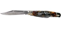 Rough Ryder Stockman Cinnamon Stag RR2160 Damascus Slipjoint Couteau De Poche -Magasin De Couteaux RY2160 03 rough ryder
