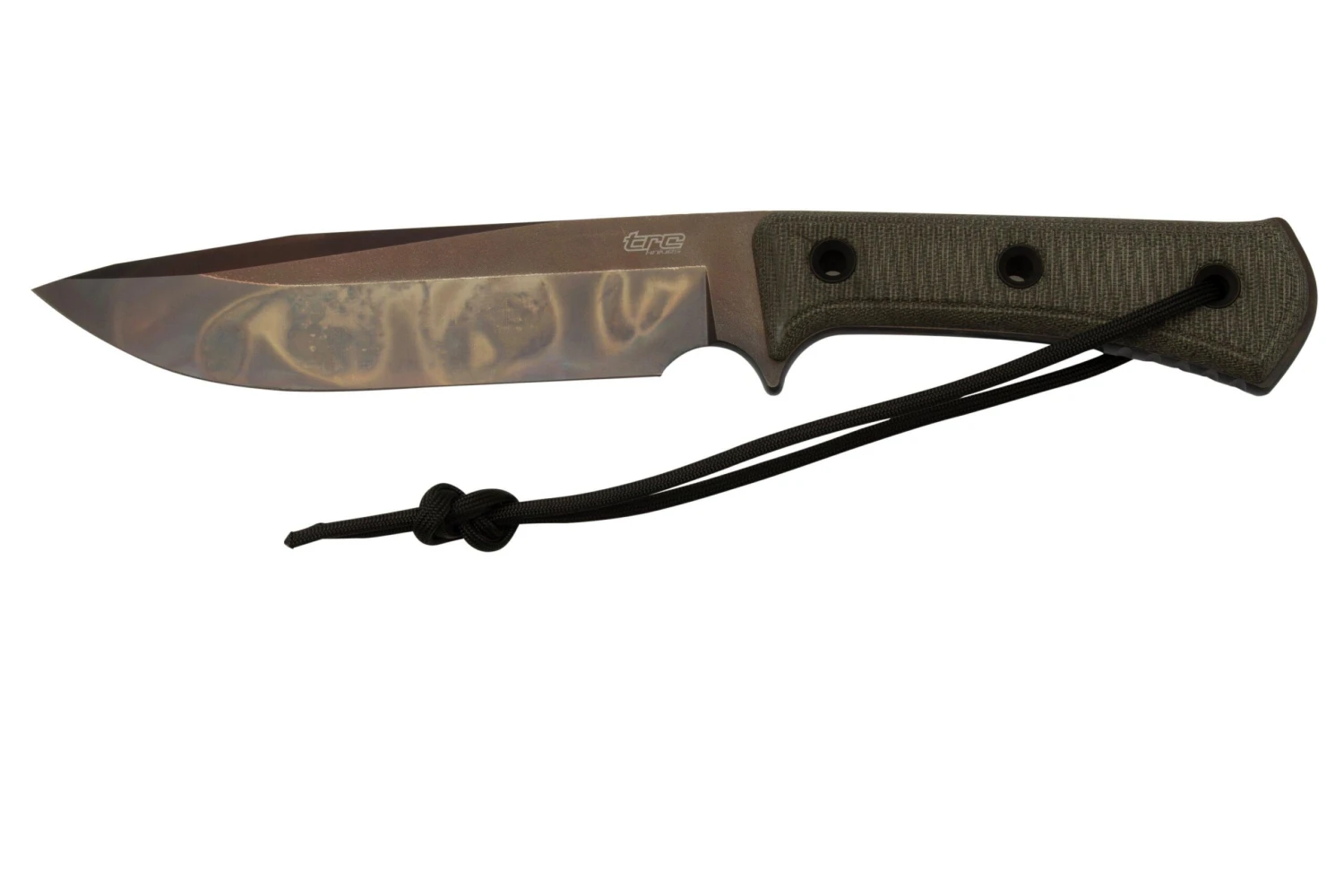 TRC Knives Apocalypse Apo Finish Elmax Green Canvas Micarta, Couteau De Survie 3 TRC Knives Apocalypse Apo Finish Elmax Green Canvas Micarta, Couteau De Survie