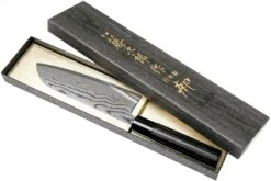 Tojiro Shippu Black Damascus Santoku 17 Cm, FD-1597 17 Tojiro Shippu Black Damascus Santoku 17 Cm, FD-1597 -Magasin De Couteaux TJFD 1597 08 tojiro sippu black