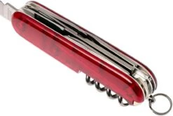 Victorinox Climber Rouge Transparent 1.3703.T Couteau Suisse -Magasin De Couteaux VT1 3703 T 04 victorinox vt1 3703 t 04