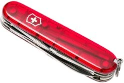 Victorinox Climber Rouge Transparent 1.3703.T Couteau Suisse -Magasin De Couteaux VT1 3703 T 05 victorinox vt1 3703 t 05