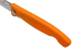 Victorinox SwissClassic 6.7836.F9B Couteau à Légumes Pliant Dentelé, Orange -Magasin De Couteaux VT6 7836 F9B 06 victorinox