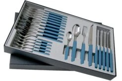 Victorinox Swiss Modern 6.9096.11W2.24, Ménagère 24 Pièces Avec Couteau à Tomate, Bleu -Magasin De Couteaux VT6 9096 11W2 24 02 victorinox